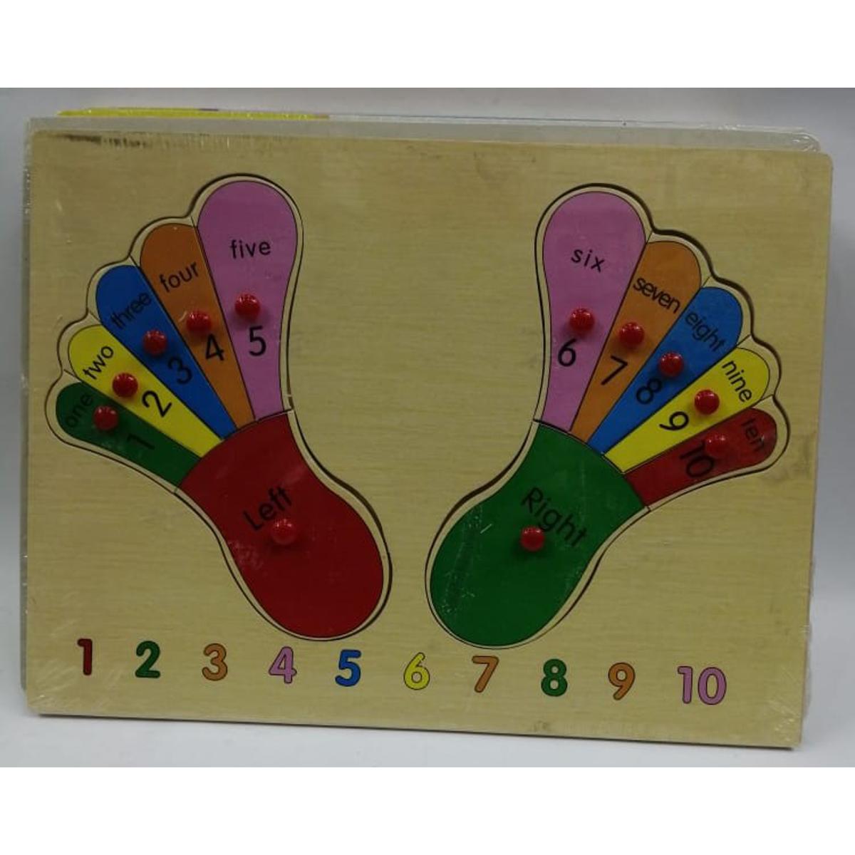 Wooden foot hot sale puzzle