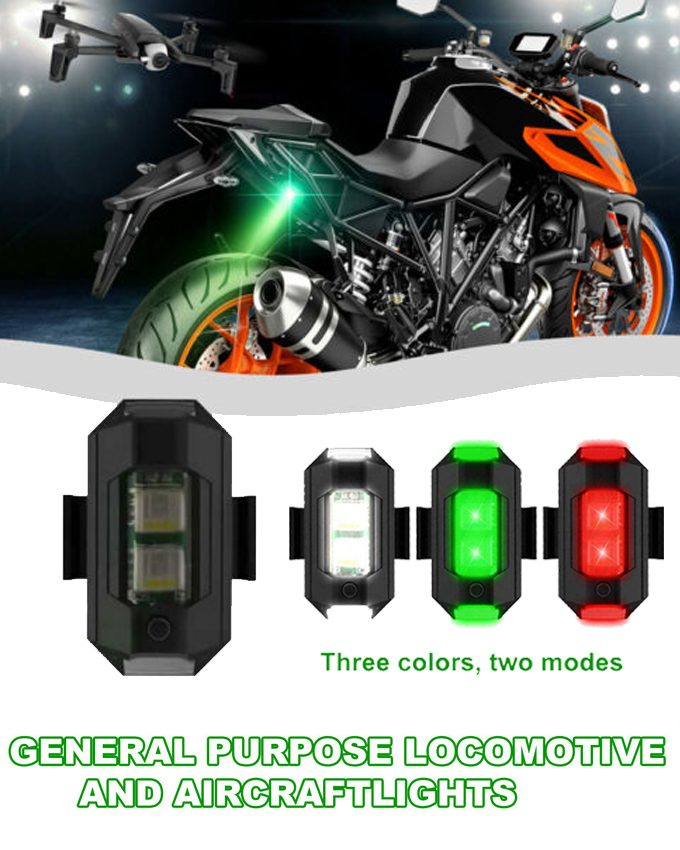 Wireless Flashing Navigation Lights Yacht Bike Aircraft Strobe Light 3-Colors