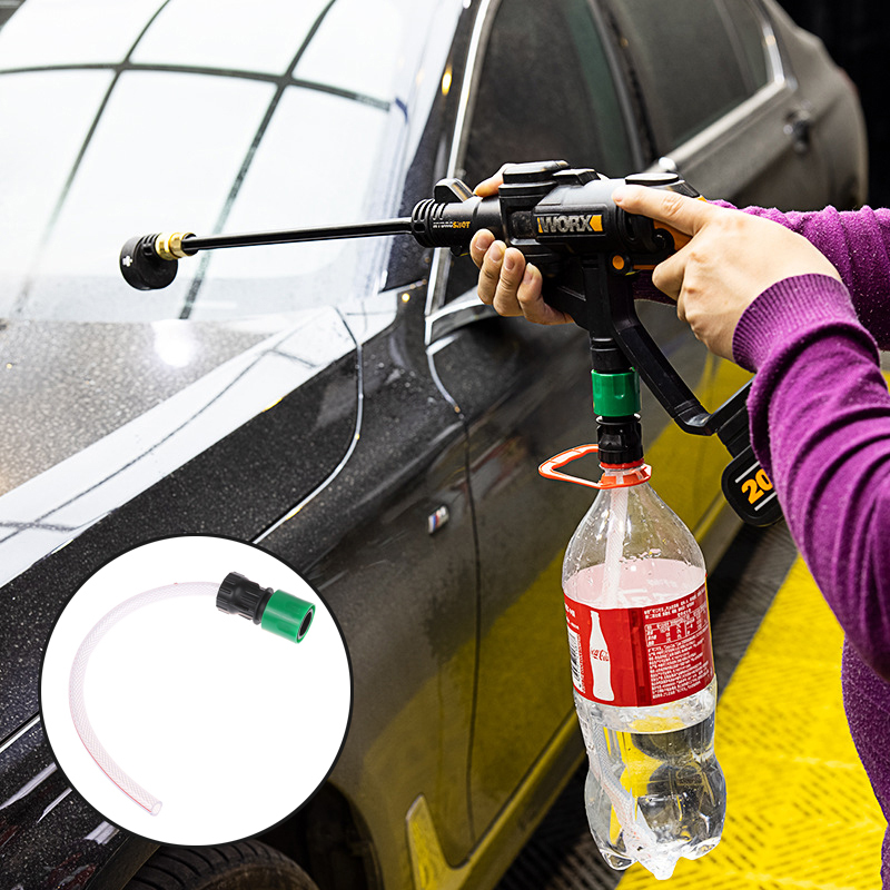 Lithium Battery Washer Gun With Bottle High Pressure Washer Gun Hose