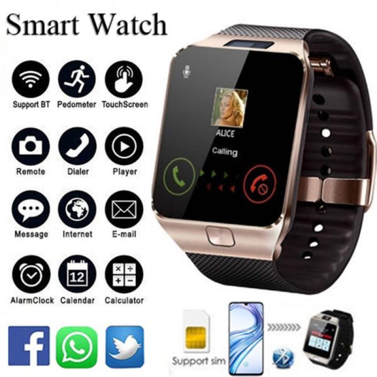 smart watch dz09 price