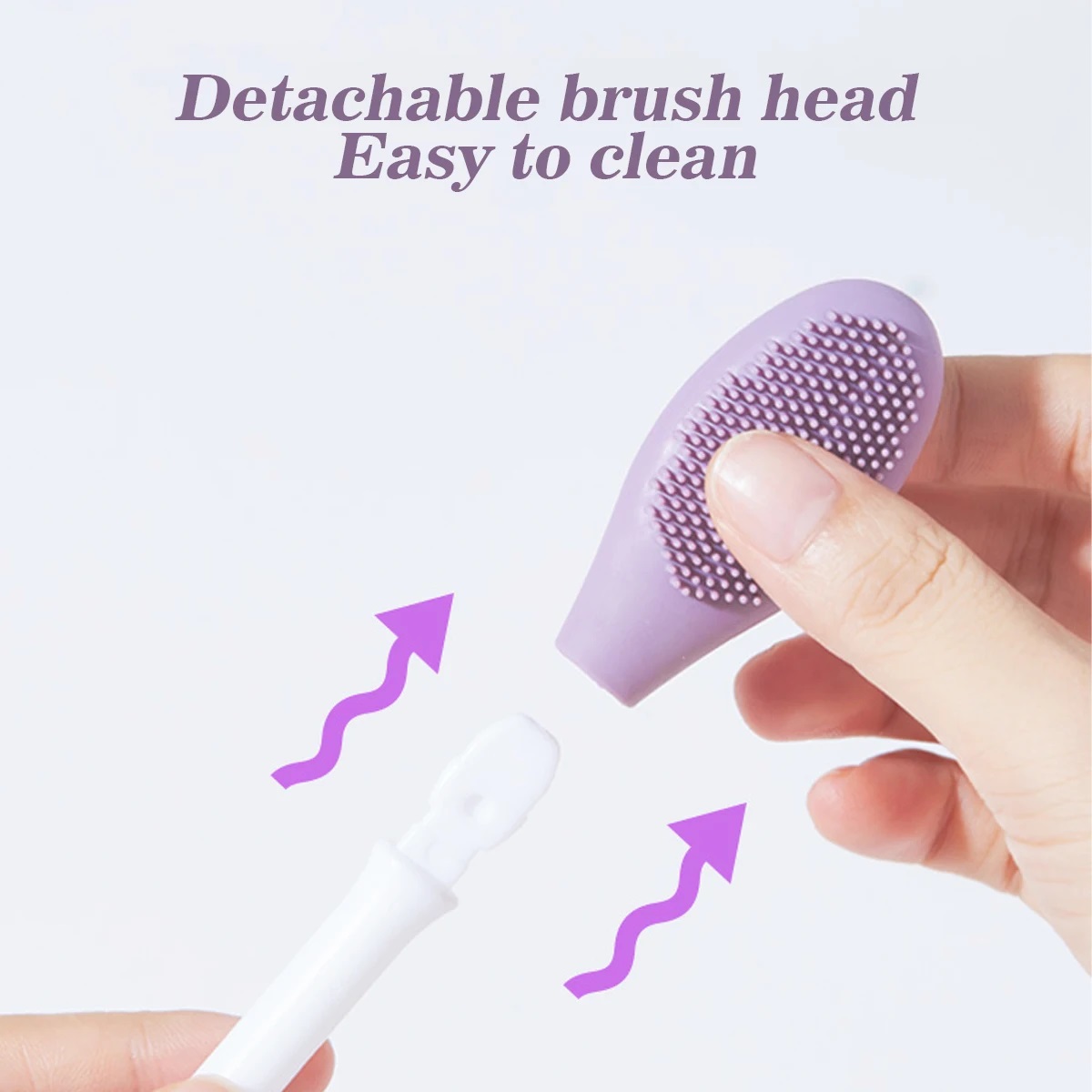 Premium Jade Gua Sha and Silicone Face Cleansing Brush Duo Pack - Anti-Aging, Brightening Skin Care Tool