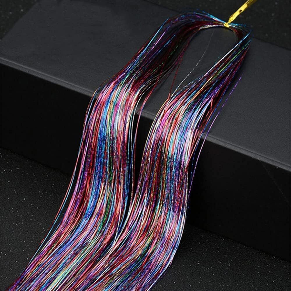 Fairy Sparkling Extensions Extensions Silk Shiny Hair Tinsel Dazzle
