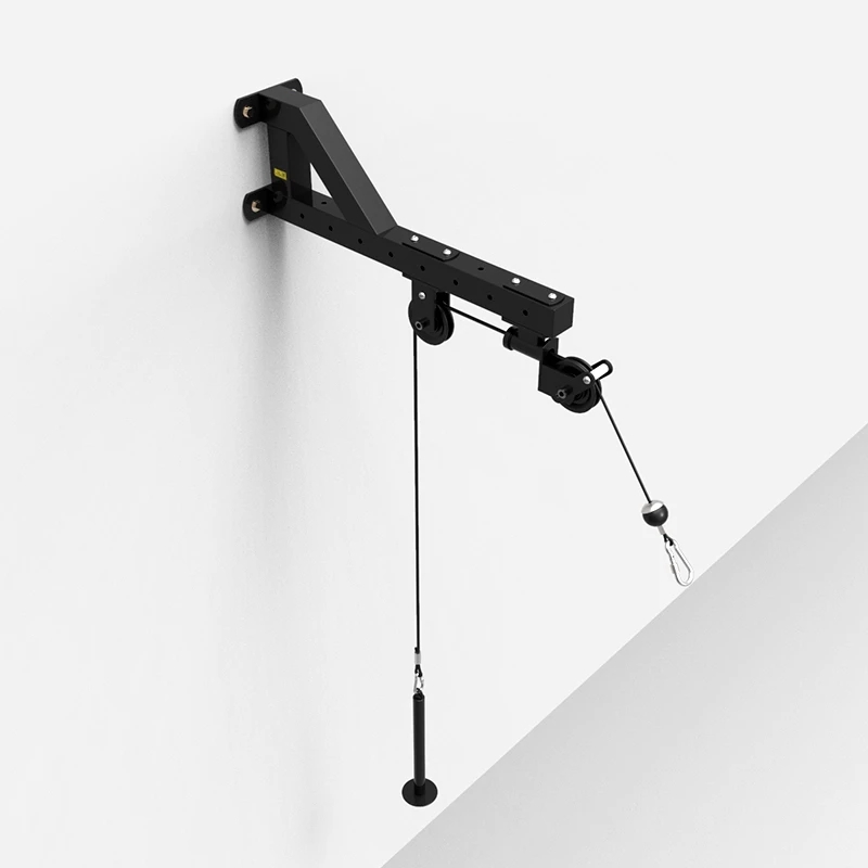 Home Gym Wall-mounted Cable Machine Attachments Workout Triceps Biceps Pulley System Fitness Pull Down Rope Equipment(AMBALA FITNESS)
