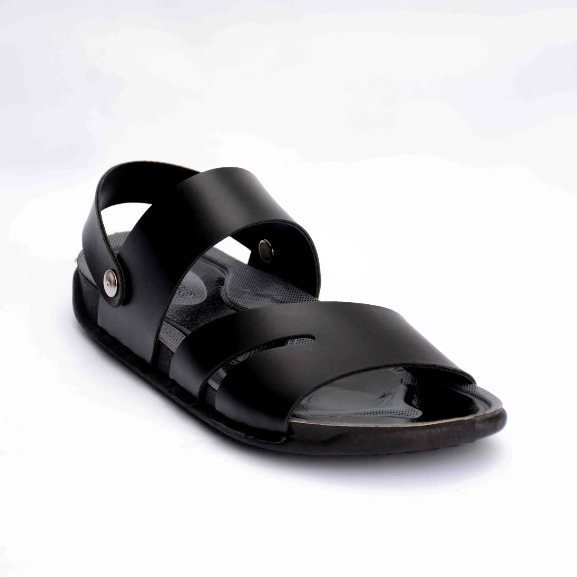 Camelo New Stylish Black and Brown 3 Stripes Party Wear Convertible Sandal For Mens For indoor and  Outdoor Use Sandal for mens