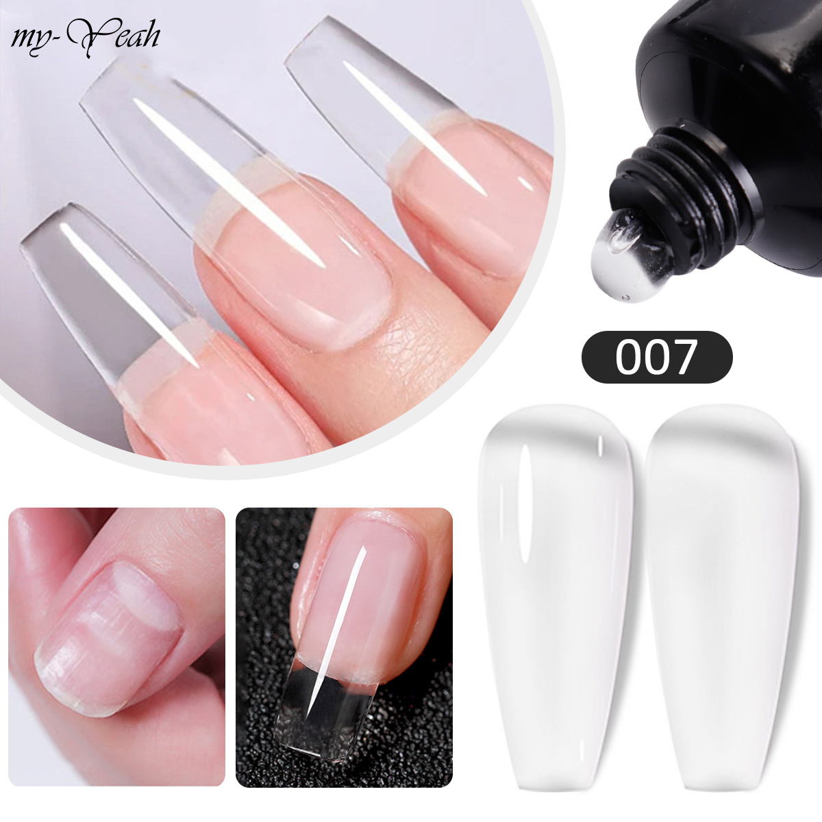 Myyeah 15ML Nail Art Poly Gel Nail Extension Quick Building Acrylic