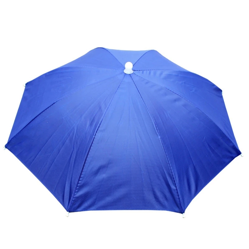 Portable Rain Umbrella Hat Foldable Outdoor Pesca Sun Shade Anti-UV Camping Fishing Headwear Cap Beach Head Hats Accessory Head For Umbrella.