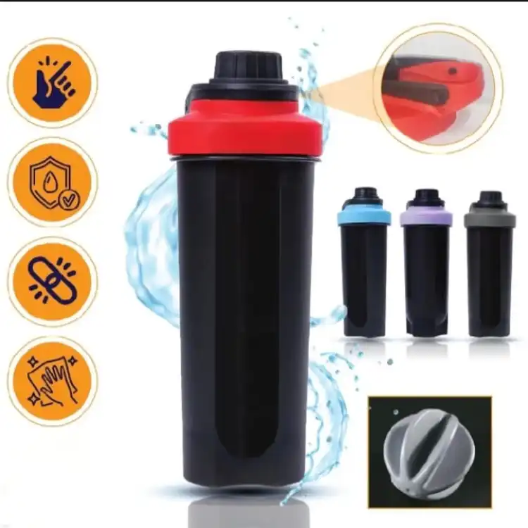 Water Cup Protein Shake Bottle Leakproof Protein Shaker Cup 700ml