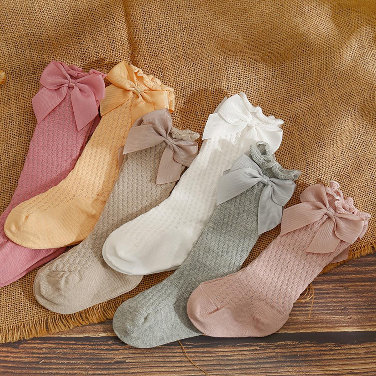 Baby girl bow store socks