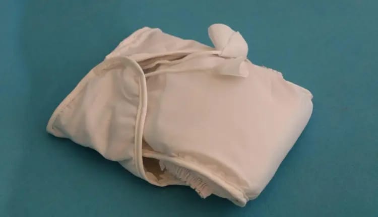 White Cotton Water Proof Washable Reusable Diaper
