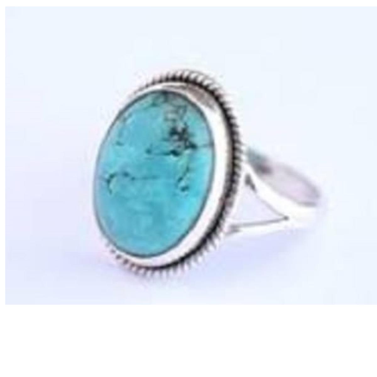 irani feroza stone ring chandi