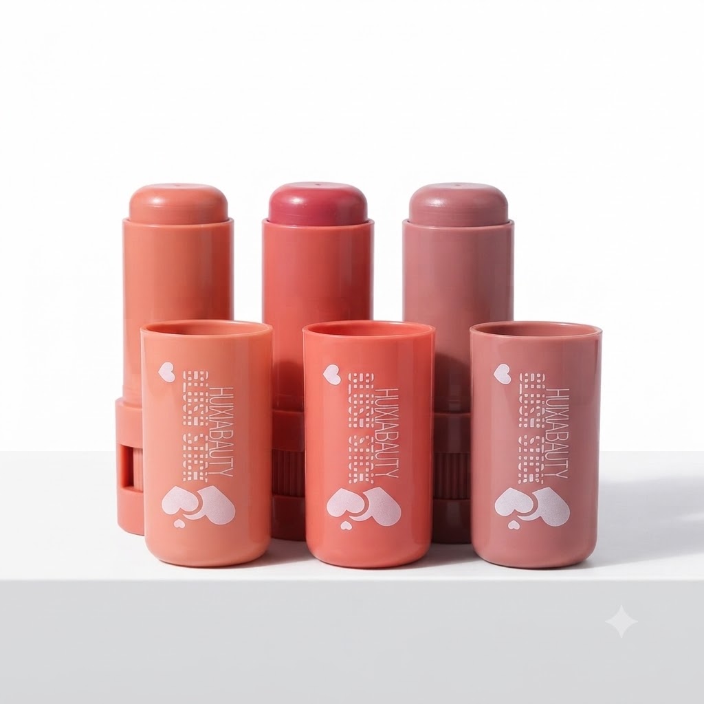 Huxia Beauty Silk Blush Cream Stick | 2-in-1 Cheek & Lip Tint | Long Lasting Hydrating Blendable Cream Blush | Natural Finish | Blush Stick