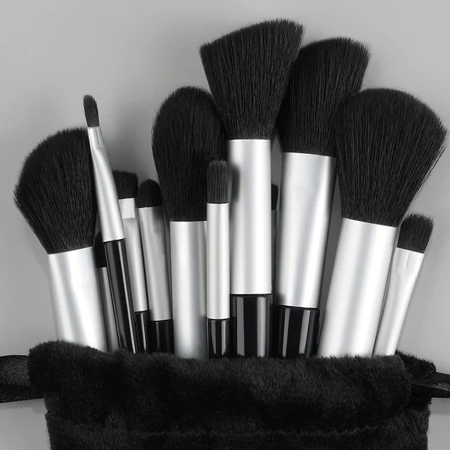 13 Pcs Makeup Brush Set – Soft Hair Brushes for Loose Powder, Eyeshadow, and Face Makeup – Professional Quality Cosmetic Tools