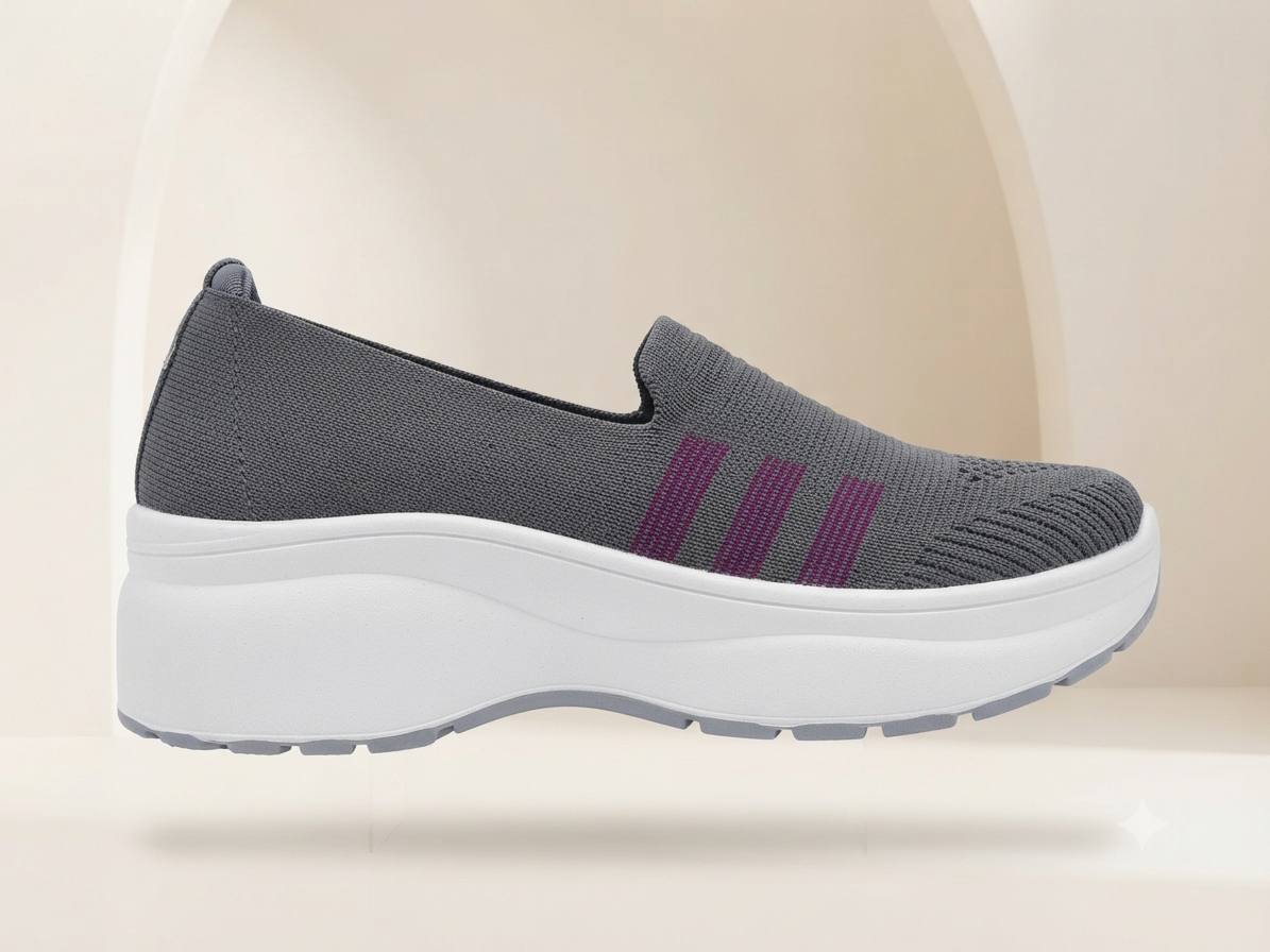 Women  Lightweight Slip On Comfort Walk Sneakers Breathable Mesh Casual Shoes
