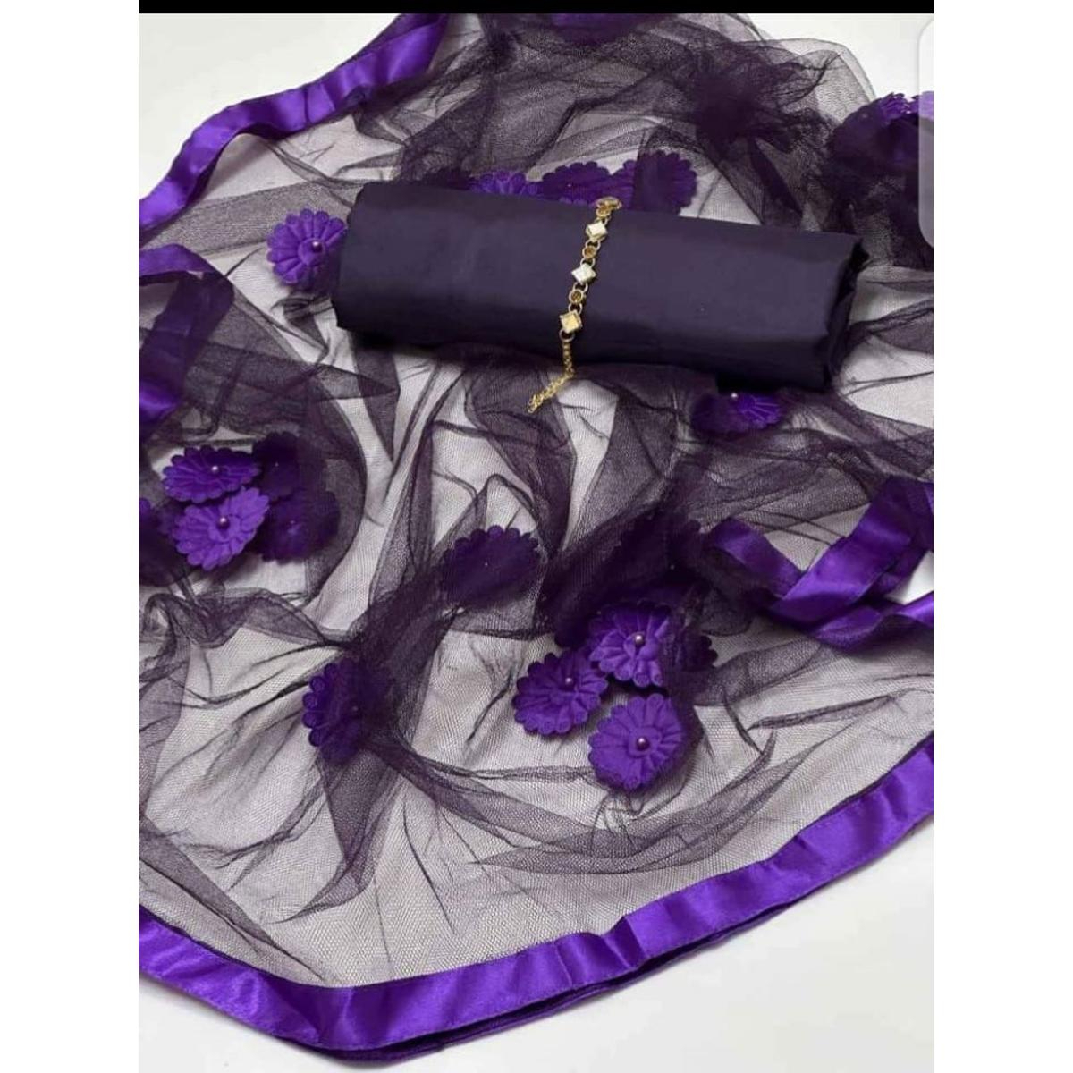 Rubika Fashion Unstitched 3Pc Katan Silk Suit For Women All-Season Silk Fabric, Traditional Formal Style Multiple Color