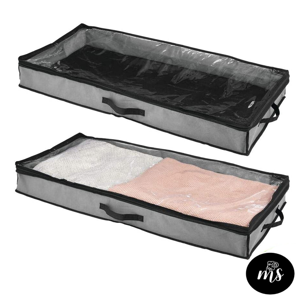 Portable Space Saver Underbed Large Size Storage Bag Home Storage Organizer Under The Bed Organizer Fits for Kids Men & Women Clothes /Shoes