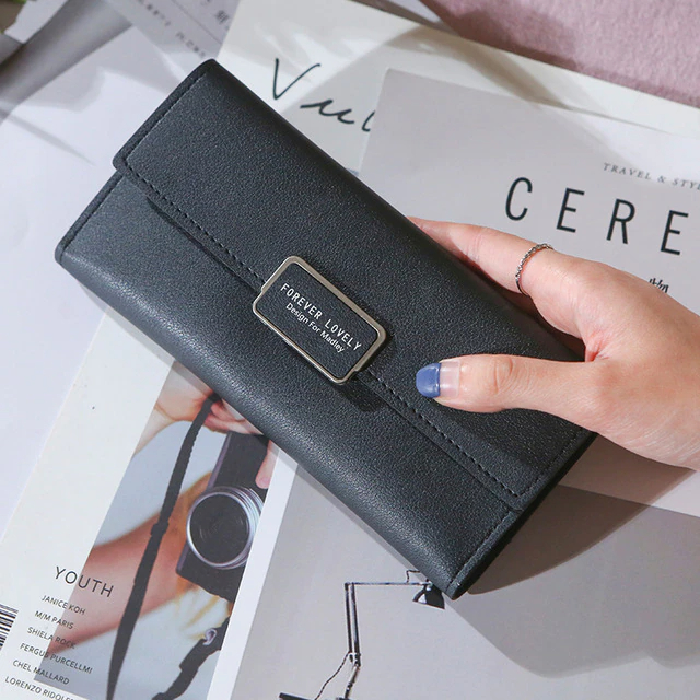 Luxury PU Leather Money and Phone Wallet for women