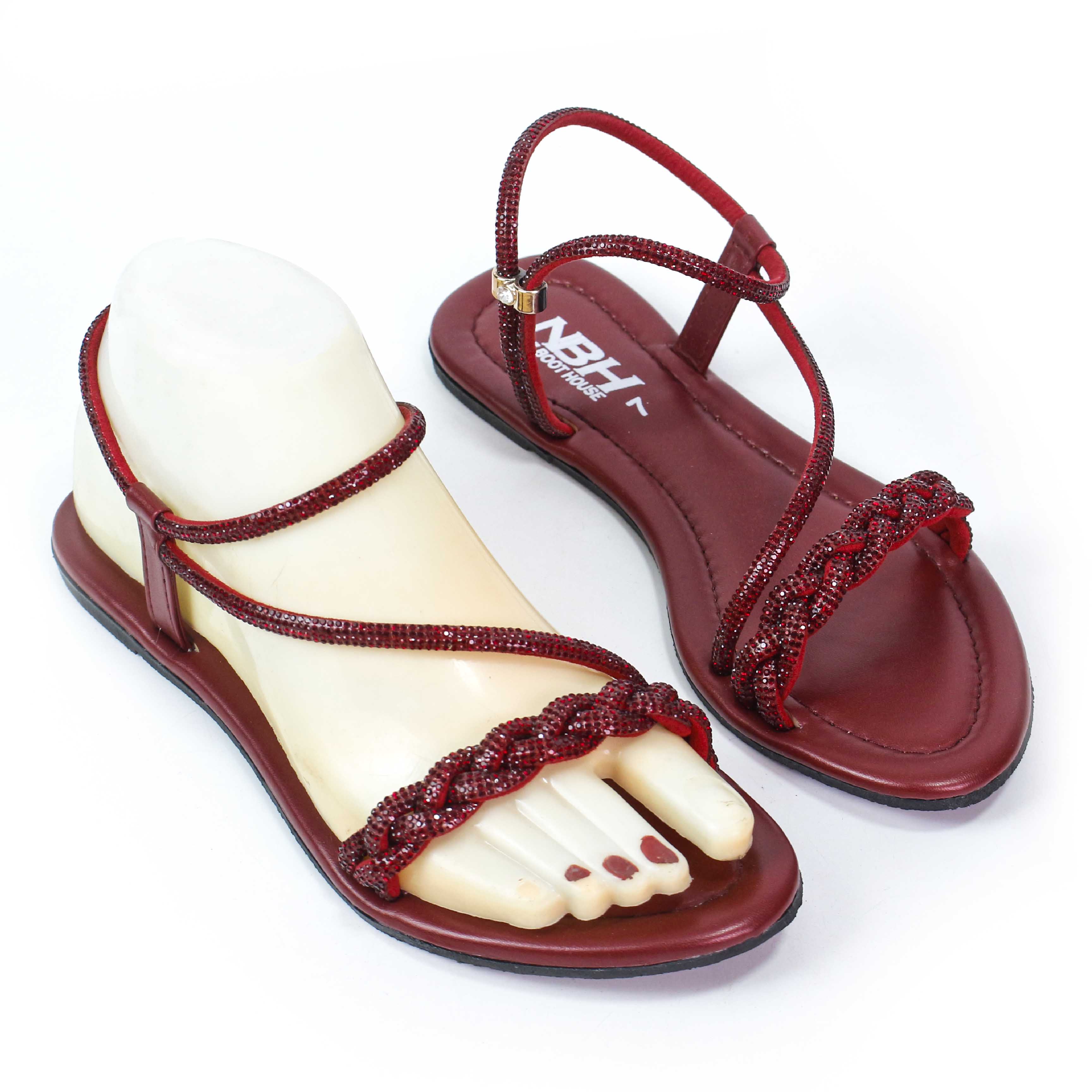 NBH Flat Sandal For Girls Comfortable And Lightweight Sandals For Women - Chappal For Women - Ladies Chappal Stylish - Slippers For Women - Perfect Gift For Girls | Casual Flat Sandals For Ladies - Chappal And Slippers For Gil
