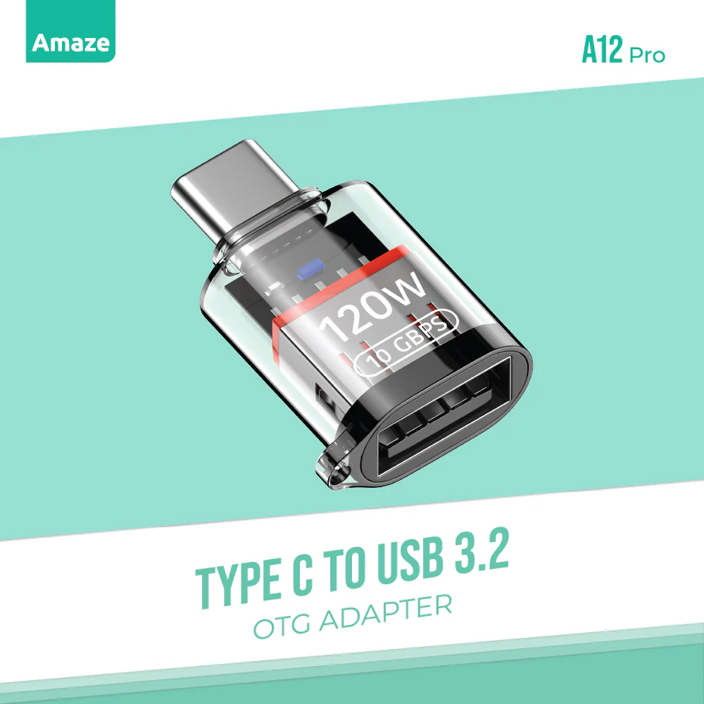 AMAZE TYPE C AND USB 3.2 OTG Adapter | A12 Pro & A14 Pro