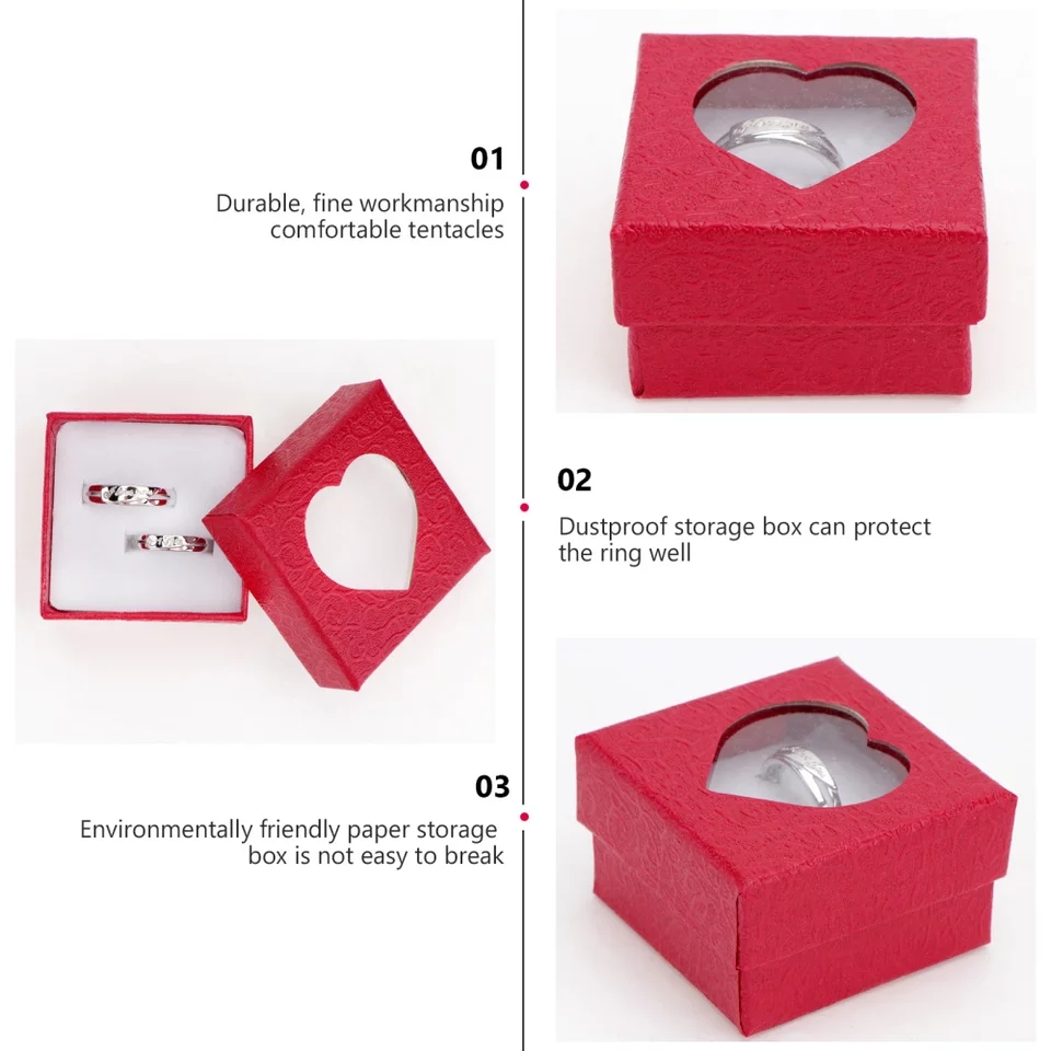 Classic Couple Rings For Men Women Wedding Lovers' Rings with Packing Box Romantic Valentine's Day Gift Jewelry Accessories
