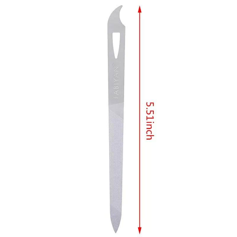 1Pc Stainless Steel Nail File Double Sides Thick Nails Pedicure Manicure Tools Metal Nail File Hot