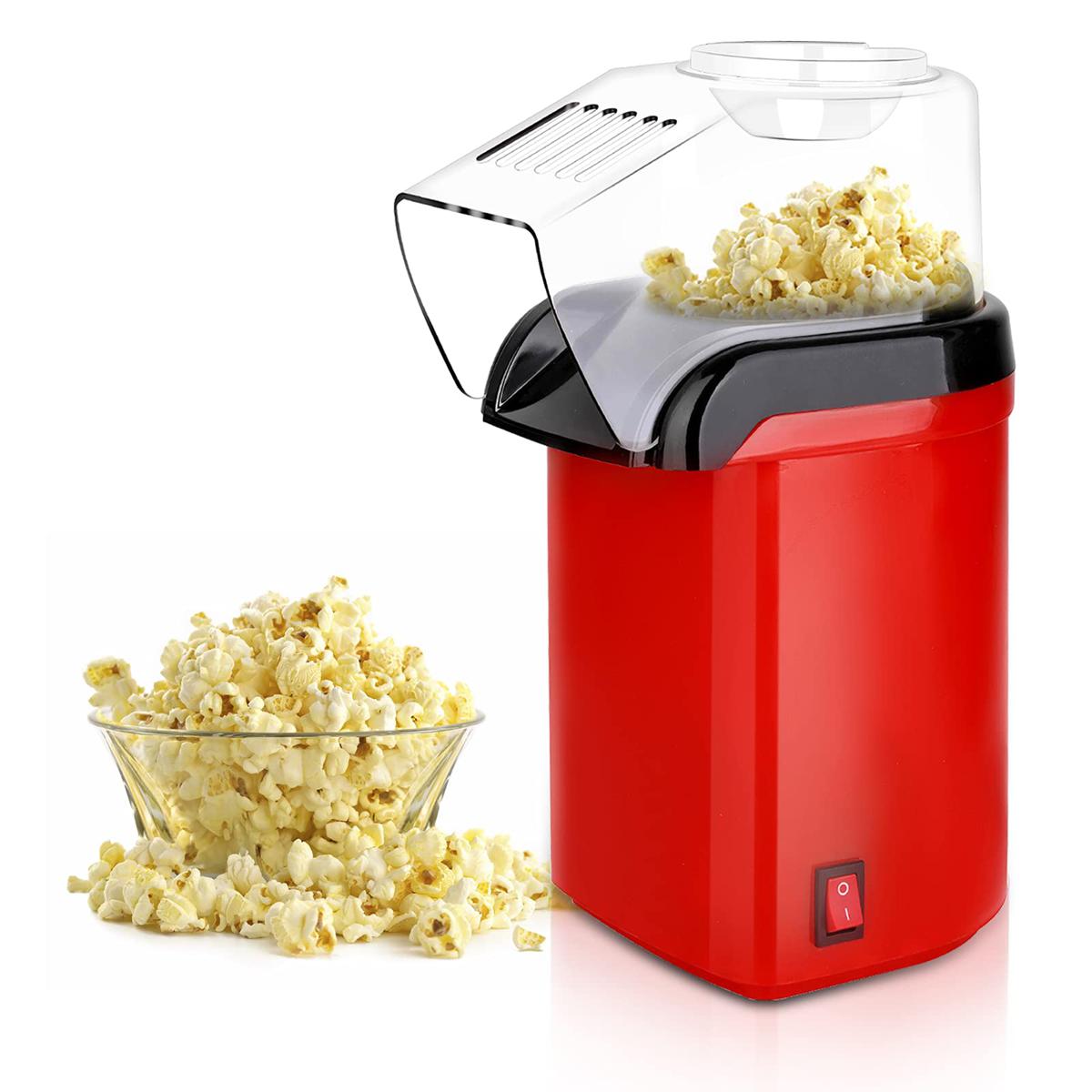 Popcorn Maker, Electric Mini Popcorn Machine OilFree, Small Fast