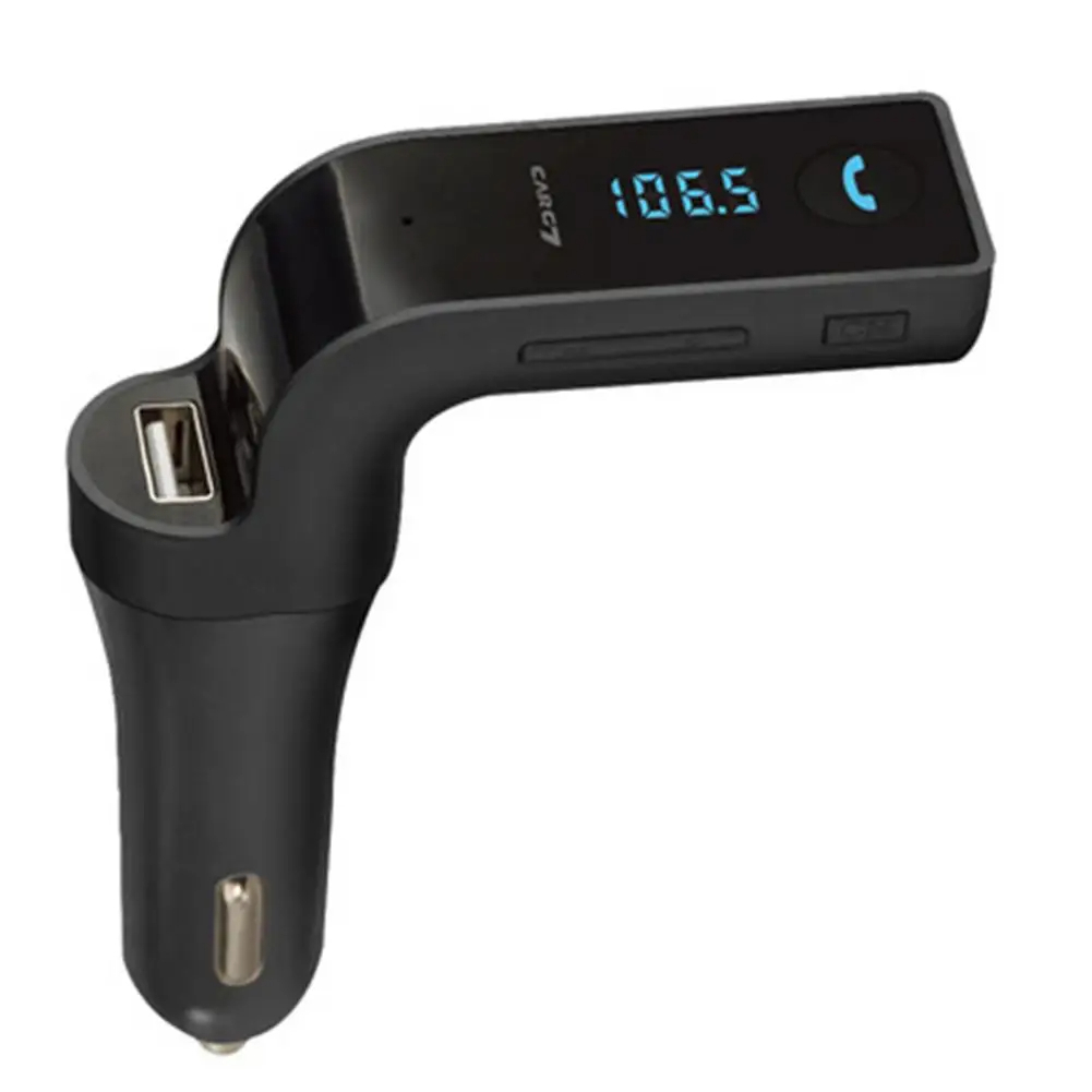 G7 Bluetooth Handsfree LED Display Car Kit FM Transmitter Cigarette Lighter Type Radio MP3 Player, USB Car Accessories