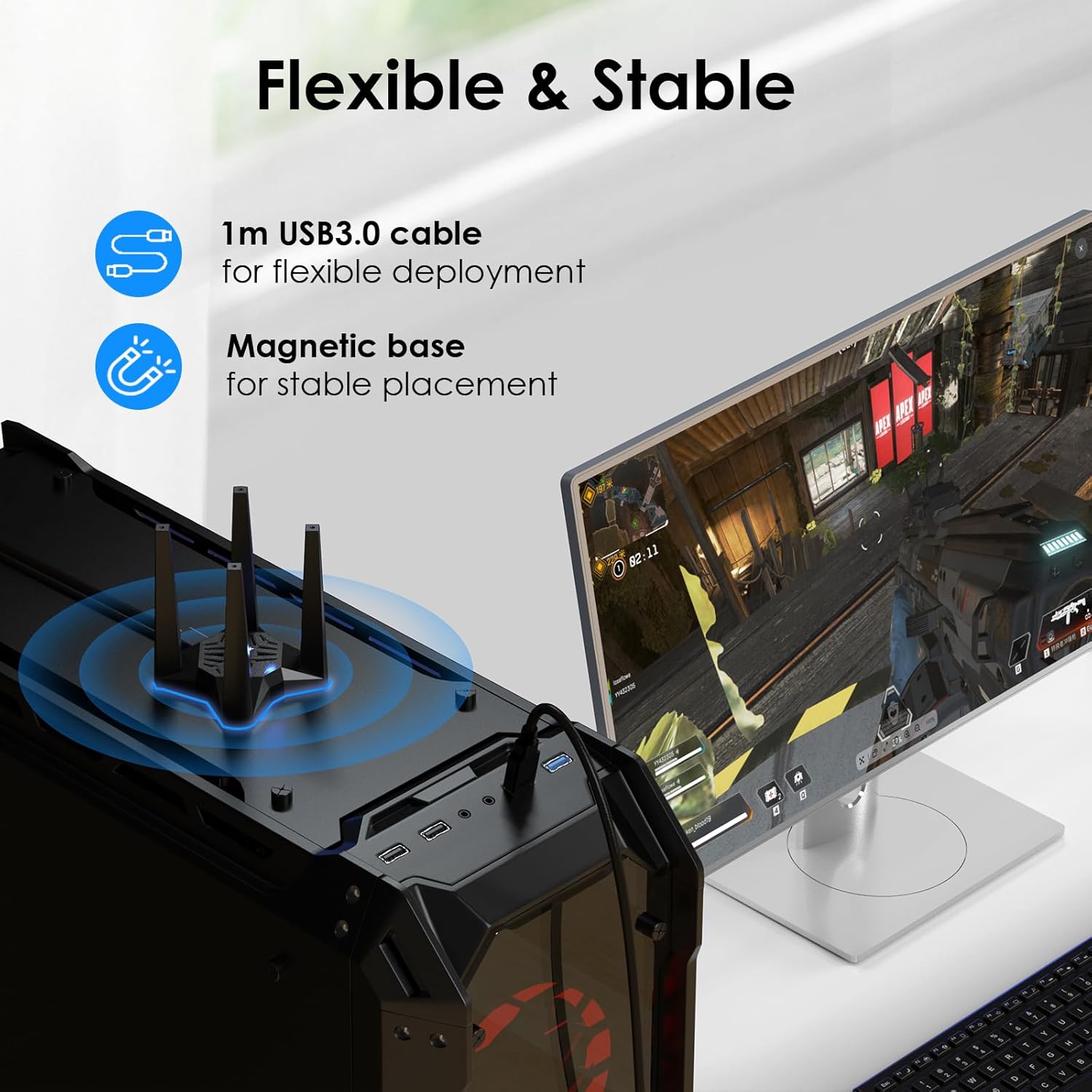 WAVLINK WiFi Extender & USB WiFi Adapter | AC1900 Outdoor Access Point | AC1300 USB 3.0 Dual Band Wireless Adapter