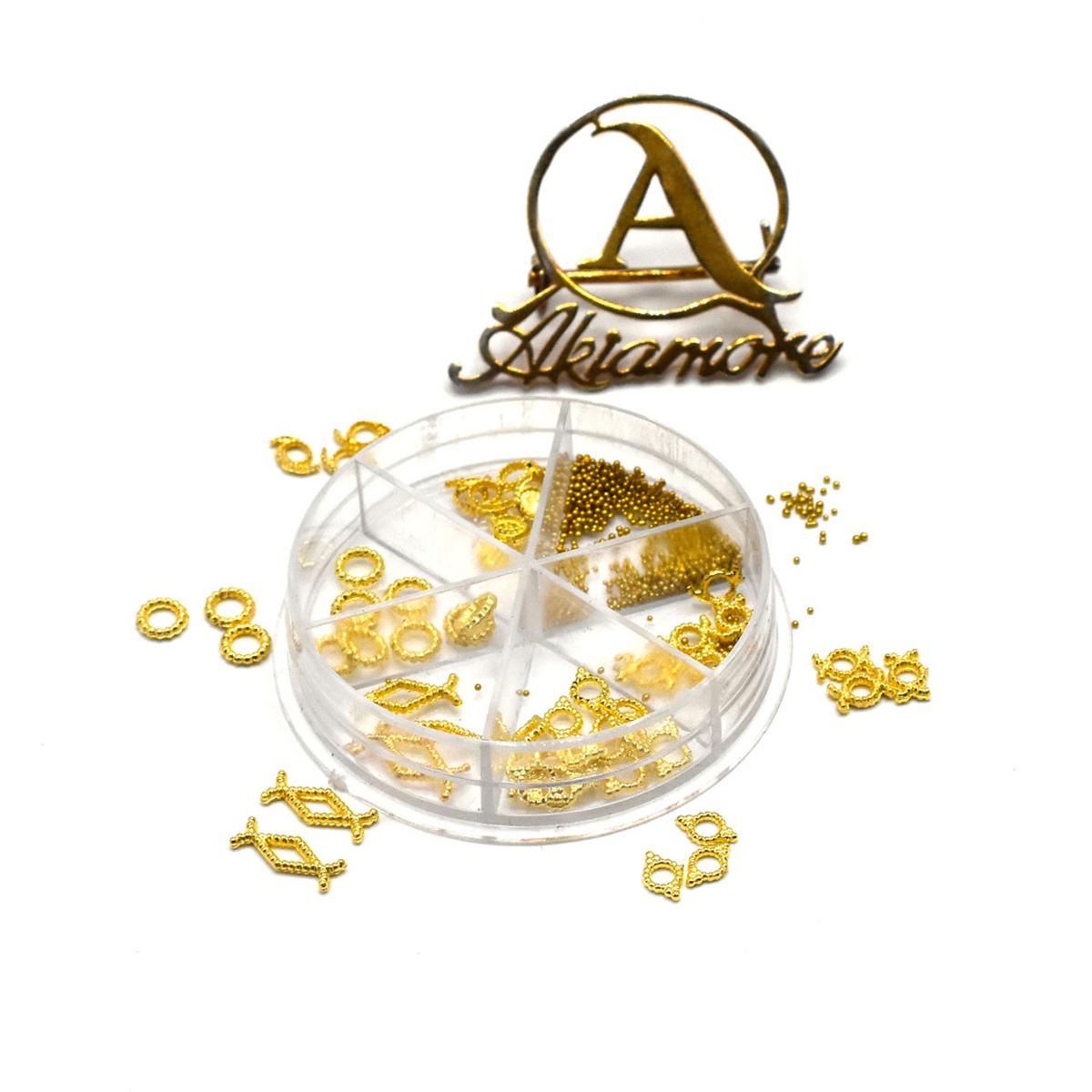 golden metal Imperial crown nails foils decals slice wheel nail art decorations design tools