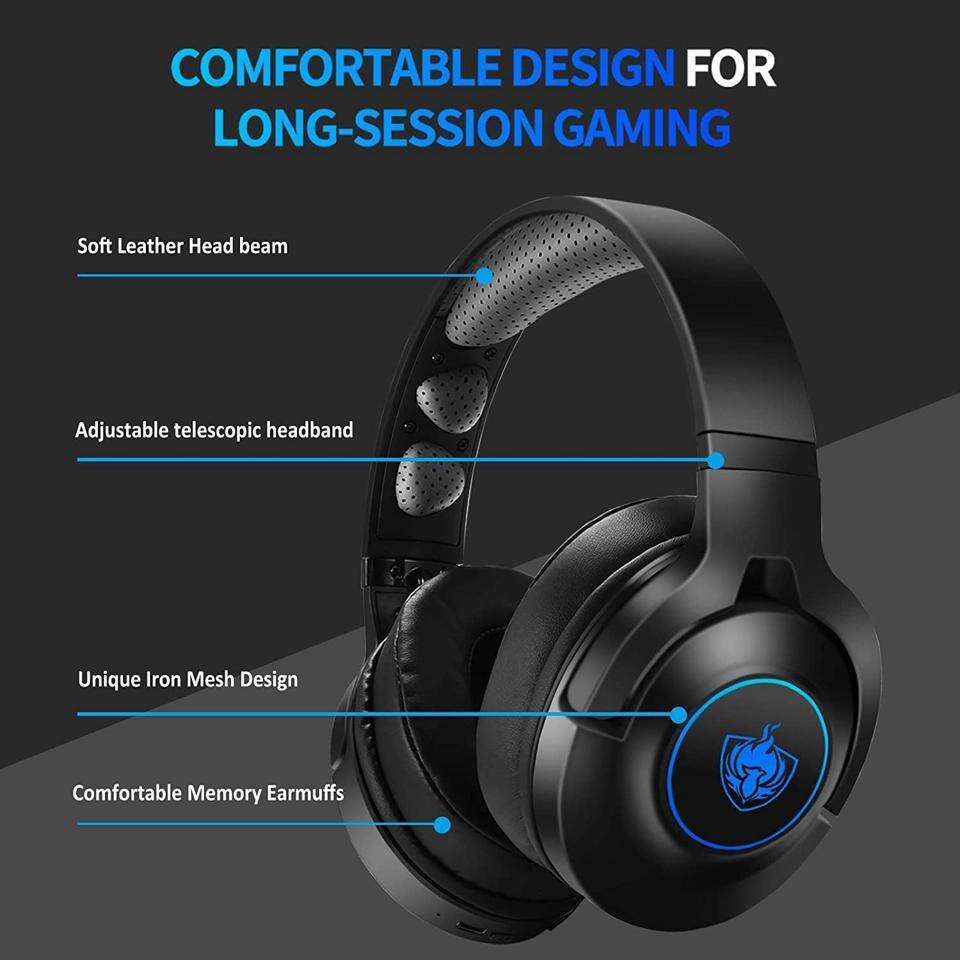 Phoinikas detachable wired discount over ear gaming headset