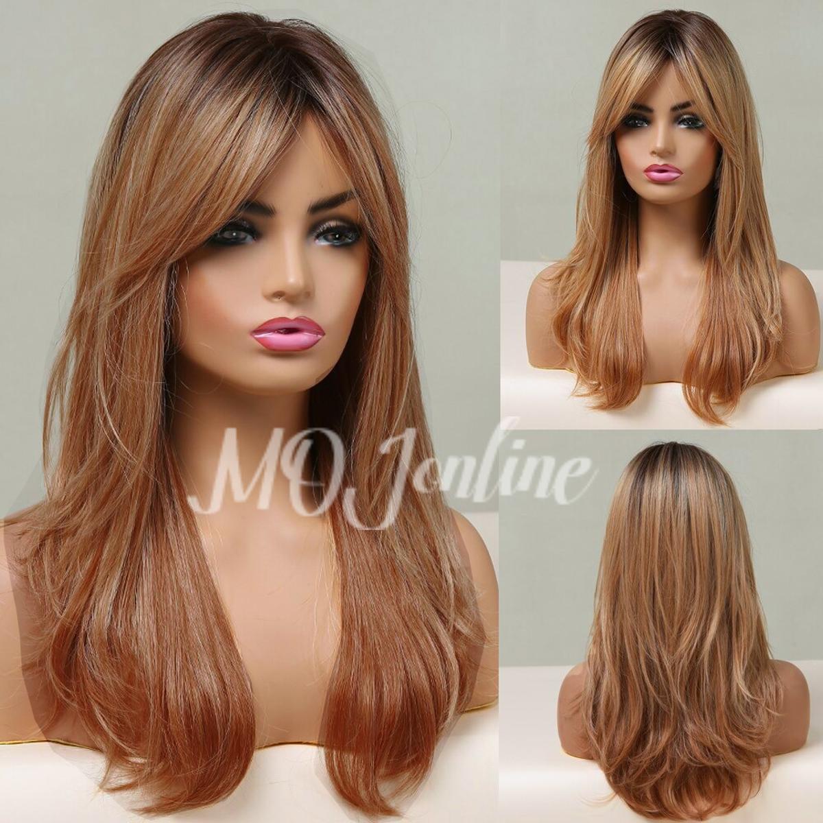 Mate Full Head Women Wig - Extension For Girls Blonde Color