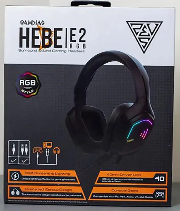 Gamdias E2 RGB Gaming Bass Boosted Wired Headphones with Built-in