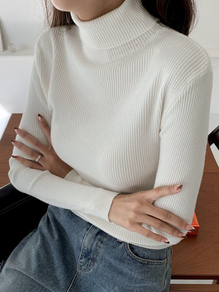 igh Neck for Women Soft Warm and Fashionable Sweater Tops for Modern Look