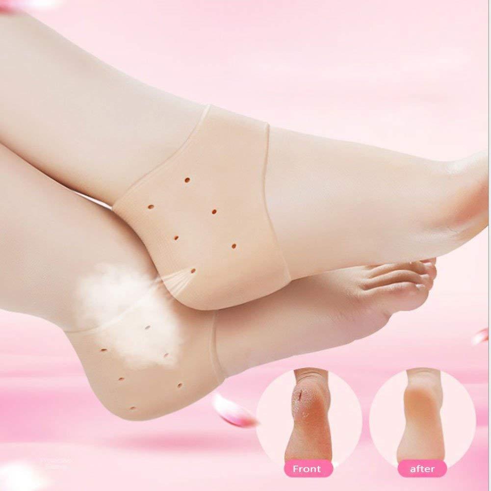 Silicone Gel Heel Pad Socks For Pain Relief And Anti Crack Heel 1 Pair Heel Cups Heel Guards Heel Protectors Heel Sleeves For Relieve Heel Pads Cushion Heel Pain, Heal Dry Cracked Heels, Achilles Tendinitis, For Men & Women