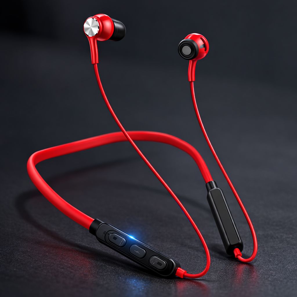 RNB Wireless Neckband Bluetooth Earphones | Magnetic Earbuds | HD Stereo Sound | Long Battery Life | Built-in Mic | Compatible with All Bluetooth Devices.