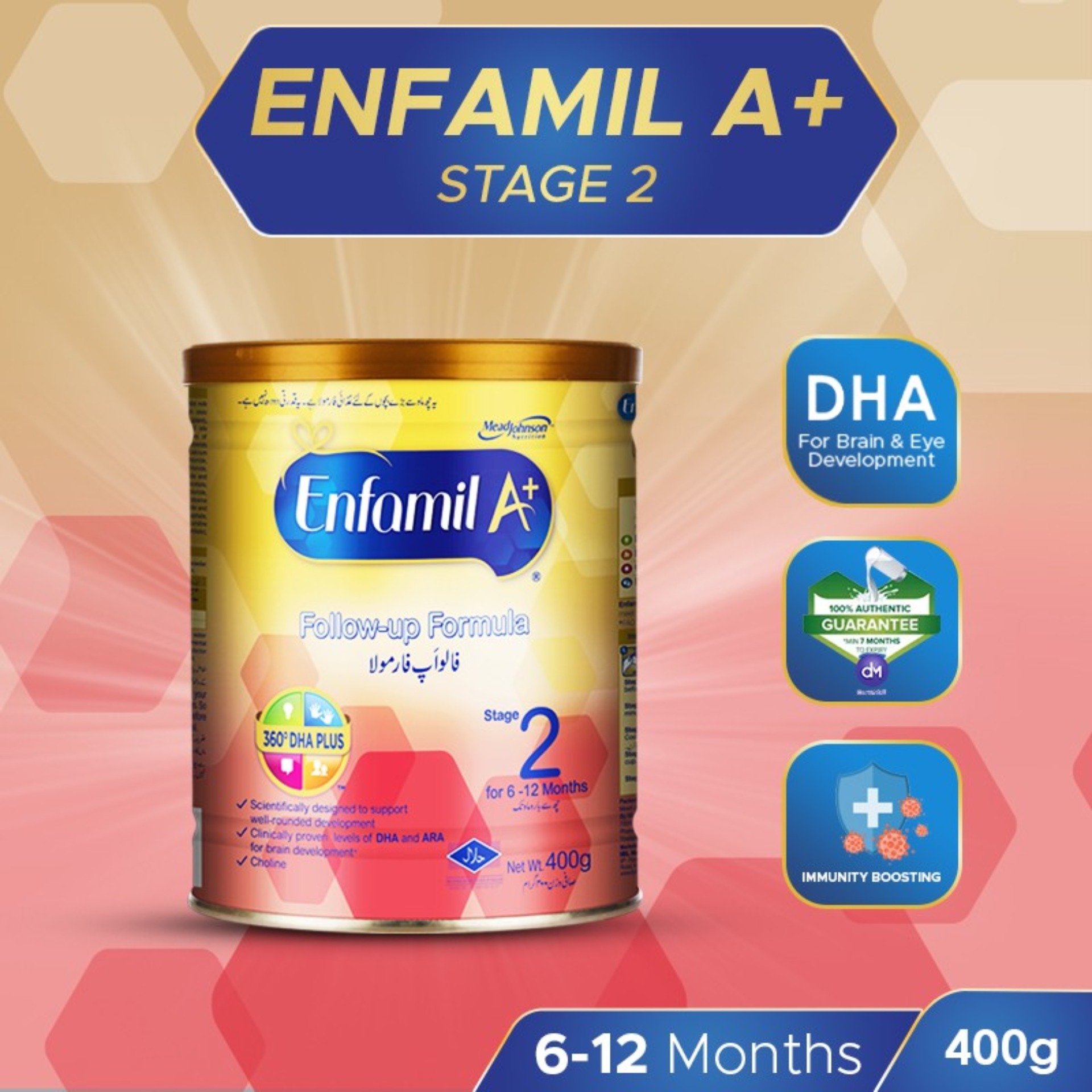 Enfamil A+ Stage 2 Follow Up Formula Baby Milk Powder 6 Months Plus 400 Gm