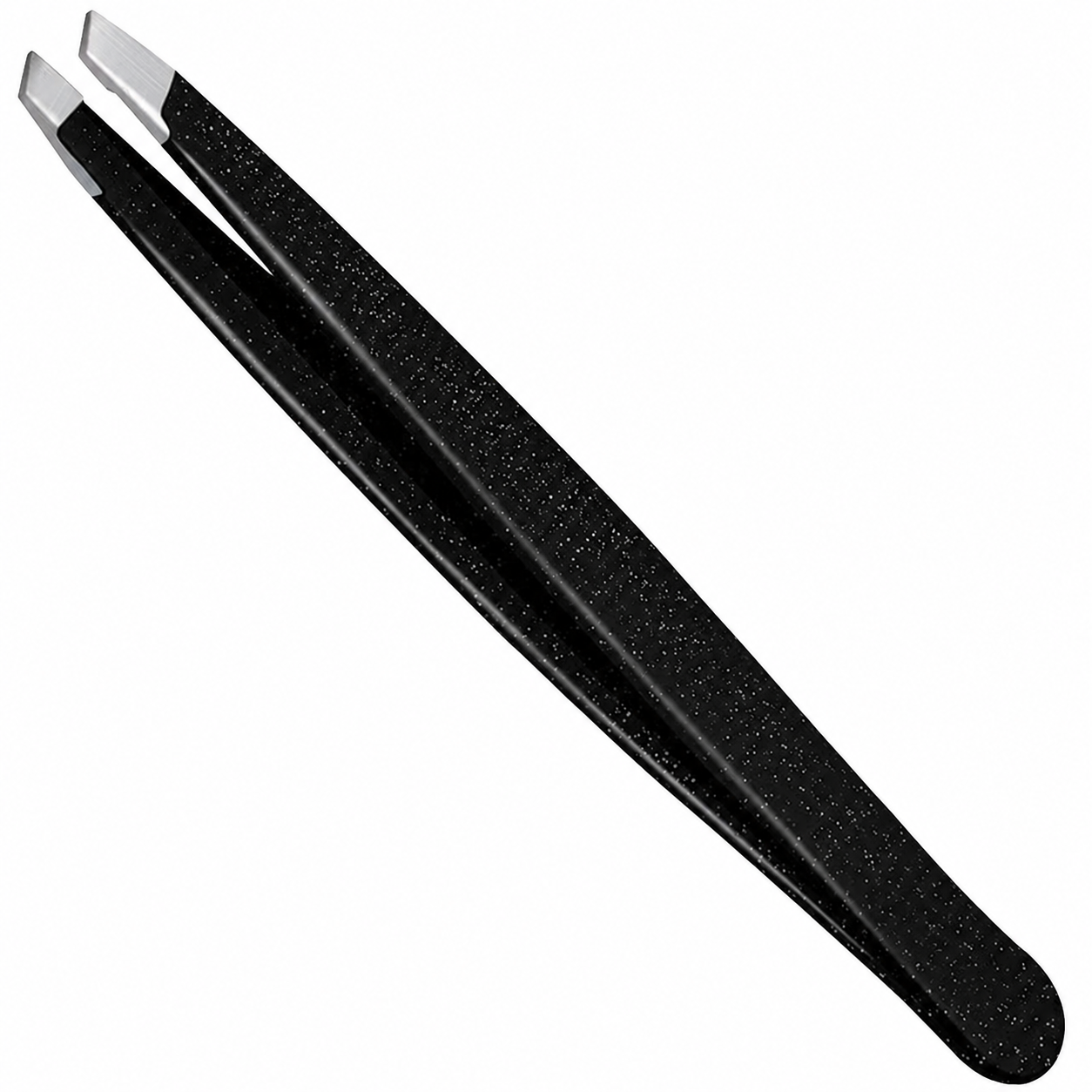 1 Pcs Tweezers for Facial Hair Women & Men for Precise Grooming of Eyebrows - Professional Stainless Steel Black Color Coated Eyebrow Tweezers for Ingrown Hair on Nose Ear (1 Pack Black)