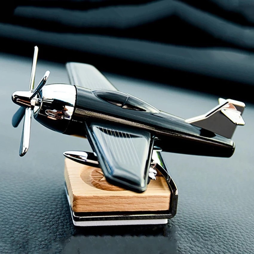 Car Decoration Plan Solar powered aeroplane car air freshener - Car Dashboard Solar Decoration Plane -Aircraft Model