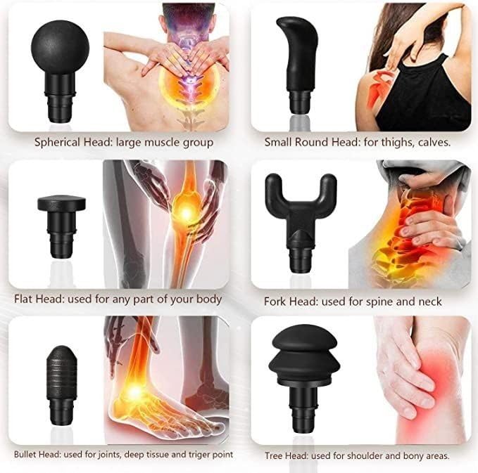 Massage Gun Small Travel Tool Massage Gun Deep Tissue Percussion Handheld Portable Muscle Massager Tool for Full Body Pain Relief