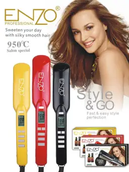 enzo professional hair straightener