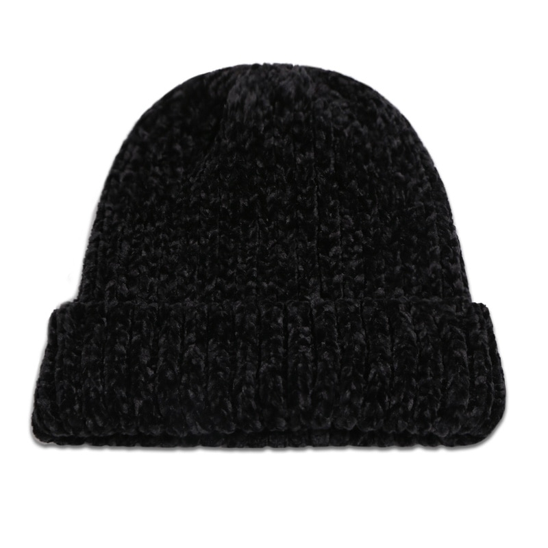 Dachi High Quality Casual Beanies For Men Women Fashion Knitted Winter Hat Hip-hop Skullies Solid Color Hats Keep Warm Windproof Caps Random Color