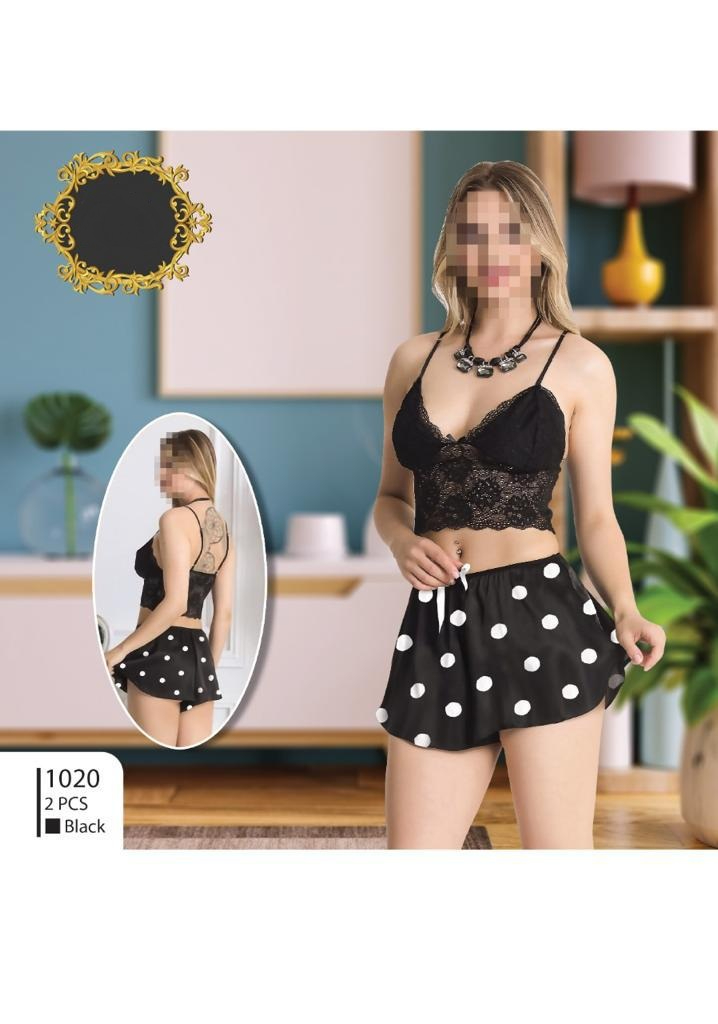 Women's Pajamas Set Sleepwear 2 PCS Short Tank Tops And Shorts S M L White Ventilate Soft Casual Love Printing