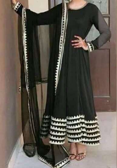 black long frock images