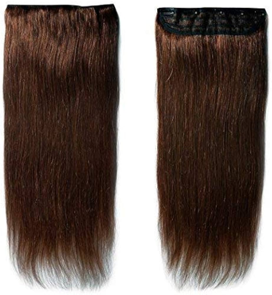 Natural Brown 30 Inch 5 Clips Synthetic Hair Extension Wig Fashion Long Straight Full Hair