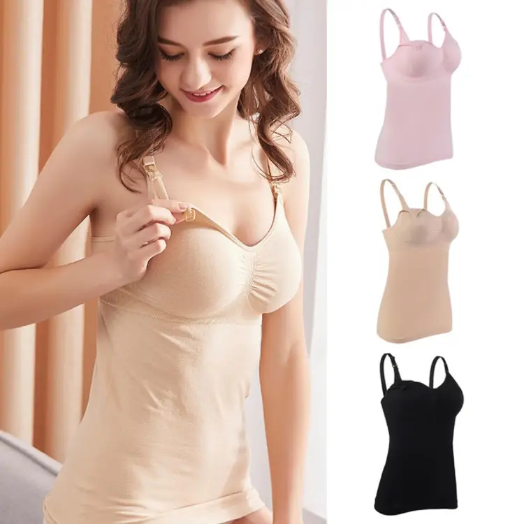 Happier】Hot Sale Fashion Bra For Women Breathable Agglomeration  Breast-Feeding Vest Jacket For Pregnant Women Breast-Feeding Clothes  Postpartum General Out Bottoming Shirt Nursing Bra