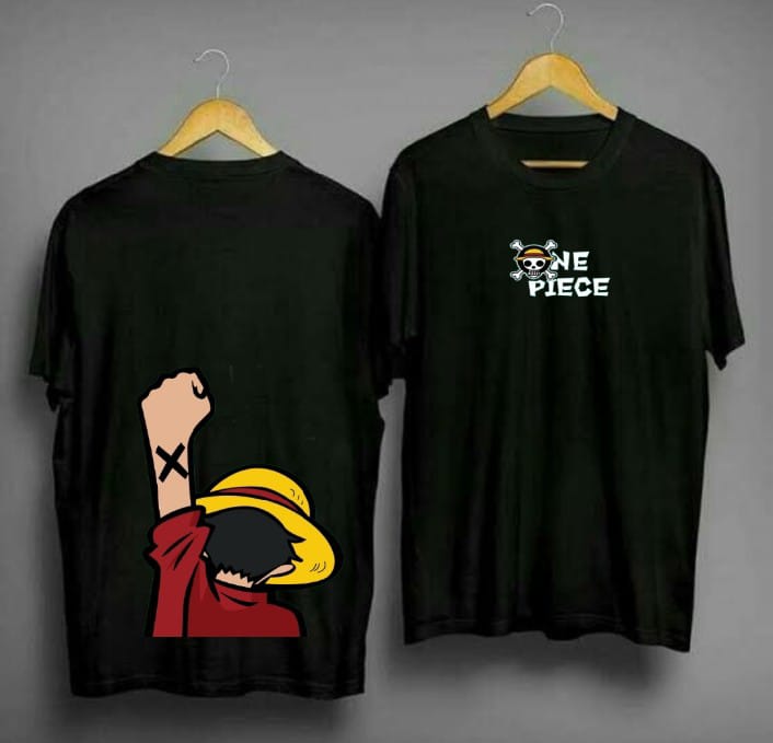 Round Neck T Shirts For Men Front Back One Piece Printed Double Stitched Cotton Jersey Fabric Soft and Comfortable T shirts
