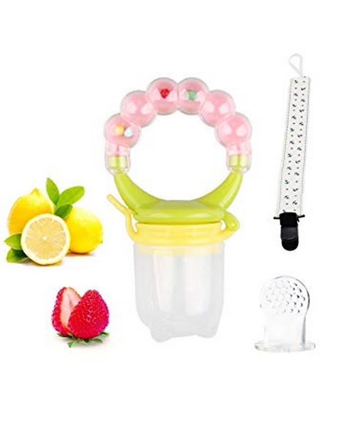 Baby Food Fruit Feeder Shake Rattle Teething Toy Teether