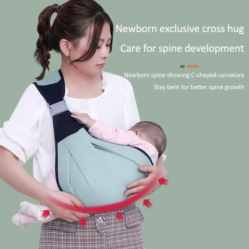 Ergonomic Baby Carrier Belt – Adjustable Baby Carry Sling for Newborns & Toddlers | Breathable Infant Carrier with Hip Seat | Soft Baby Carrier Wrap