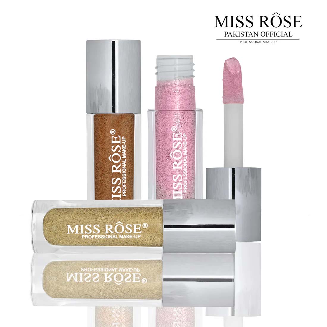 Miss Rose makeup Liquid Pearlescent Glitter/Shimmer Eyeshadow