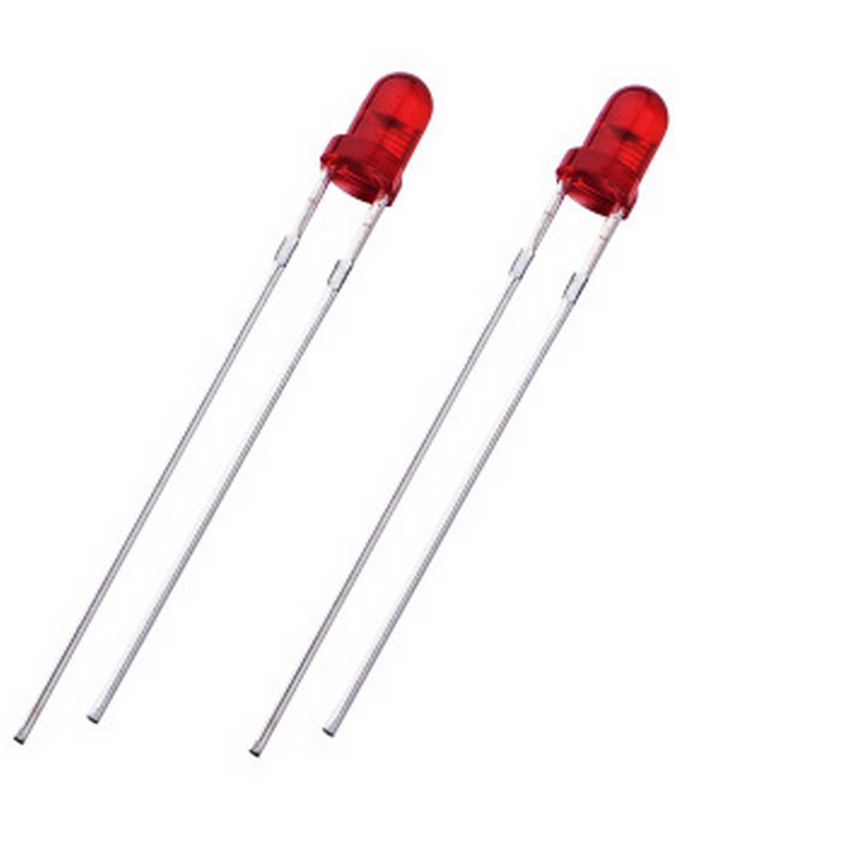 Pack of 5 - 3mm Red Led Light Emitting Diode