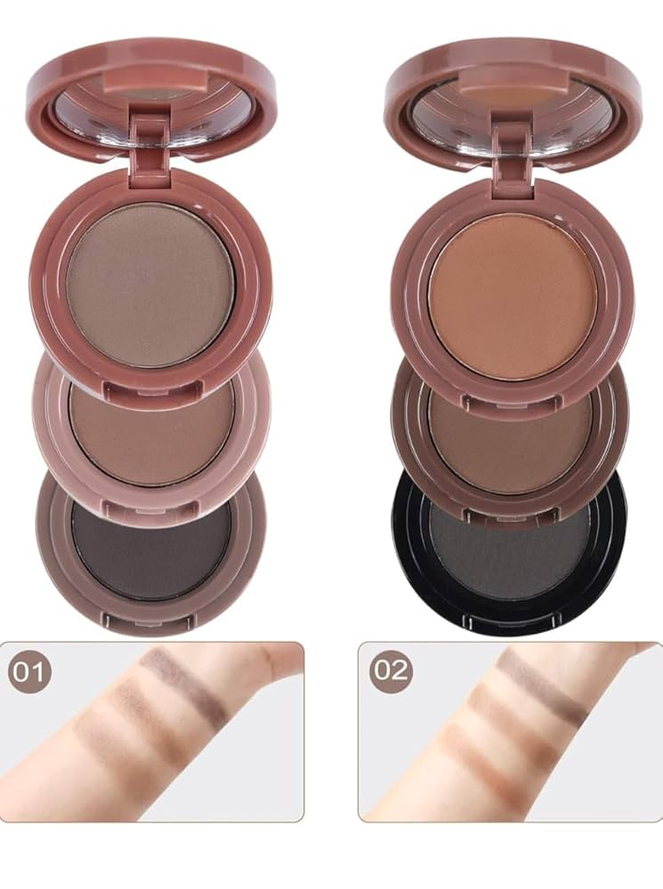 3 in 1 Eyebrow Kit Countour Powder High Quality Professional Makeup Multipurpose Sweat-Proof Waterproof Makeup Cosmetics